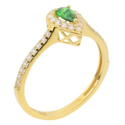 Χρυσό δαχτυλίδι σταγόνα Κ14